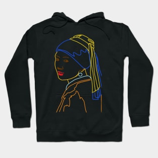 simple Girl With a Pearl Earring Hoodie